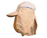 UV 30+ Sun Hat with Neck Protection Flap and Mask