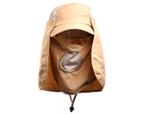 UV 30+ Sun Hat with Neck Protection Flap and Mask