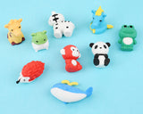 Pencil Erasers 20 Pieces Animal Erasers