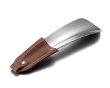 Stainless Steel Shoe Horn with Leather Strap