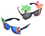 Funny Party Sunglasses Hawaiian Tropical Glasses Set of 2