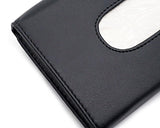 Car Tissue Holder Leather Sun Visor Tissue Box - Black