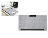 Multifunctional Felt Desk Mat Mouse Pad Table Organiser - Grey