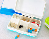 Portable Pill Box 6 Compartments in Suitcase Shape