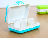 Portable Pill Box 6 Compartments in Suitcase Shape