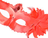 Masquerade Mask with Flower Set of 2 Costume Party Mask