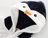 Animal Series Hooded Baby Blanket - White and Black