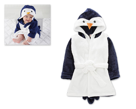 Animal Series Hooded Baby Blanket - White and Black