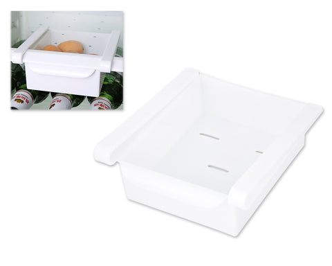 Storage Box Sliding Fridge Drawer for Refrigerator - White