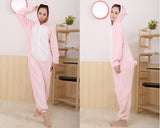 One Size One Piece Pig Pyjama - Pink