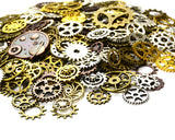 150 Grams Steampunk Gear Cog Charms for Jelwelry Making - Mixed Color