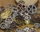 150 Grams Steampunk Gear Cog Charms for Jelwelry Making - Mixed Color