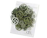 150 Grams Steampunk Gear Cog Charms  for Jewelery Making - Bronze