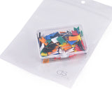 100 Pieces Assorted Color Flag Drawing Pins