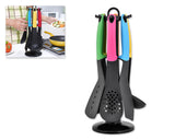 6 Pieces Non Stick Kitchen Utensil Set with Holder