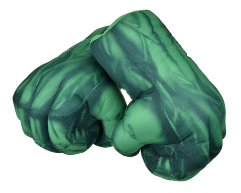 1 Pair 9.5 inch Plush Fist Gloves - Green