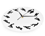 Funny Wall Clock 12 Inches Sex Silent Timepiece