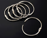 Metal Loose Leaf Binder Rings Set of 20