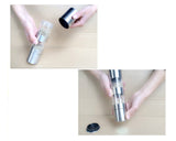 Stainless Steel Dual Combo Salt Pepper Mill with Ceramic Grinder