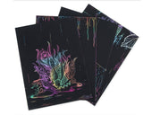 20 Sheets Rainbow Scratch Art Paper for Kids