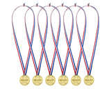 24 Pieces Plastic Winner Medals Kids Gold Medals for Party