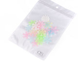 100 Pcs Fluorescent Wall Stickers Glow in the Dark Snowflakes Stickers