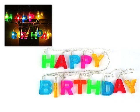 Party Decoration LED String Light with Happy Birthday Letters