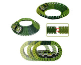 Dinosaur Race Track Set Flexible Car Track with 1 Electronic Car