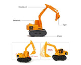 Construction Vehicles Alloy Toy Trunk Model Set of 5