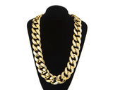 Chunky Gold Necklace 80cm Chain Hip Hop Costume Jewelry