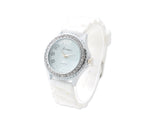 10 Pcs Geneva Jelly Silicone Quartz Women Sport Crystal Wrist Watches