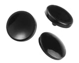 3 Pcs 11mm Camera Shutter Button in Mixed Shape - Black