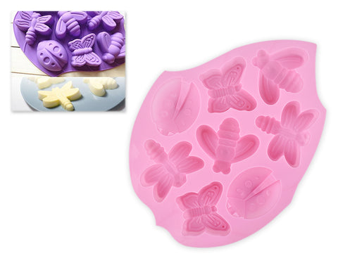 8 Cavity Insect Silicone Baking Cake Mold