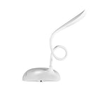 3 Level Adjustable Brightness Touch Sensor LED Desk Lamp - White