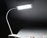 7W 3 Level Adjustable Brightness Touch Sensor LED Desk Lamp with Clip