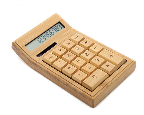 Bamboo Solar Calculators with 12-digit Large Display