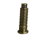 Metallic Leaning Tower of Pisa Statue