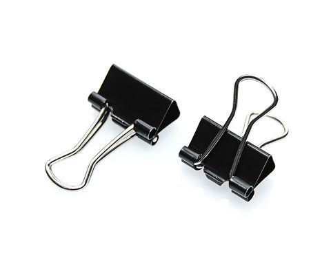 120 Pcs 15 mm Binder Clips - Black