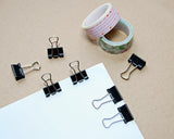 120 Pcs 15 mm Binder Clips - Black