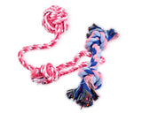 4 Pieces Durable Knotted Braided Cotton Rope Dog Chew Toys Set