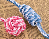 4 Pieces Durable Knotted Braided Cotton Rope Dog Chew Toys Set