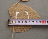 Cards Banner Heart Shaped Jute Burlap Banner