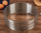 Layer Cake Slicer 9.5 to 12 Inches Adjustable Cake Ring