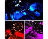 LED Car Interior Atmosphere Lights with IR Remote Controller