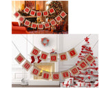 Christmas Banner Jute Burlap Banner for Christmas Decoration