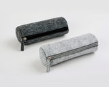 Felt Pencil Case Stationery Pouch Set of 2 - Dark Grey and Light Grey