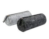 Felt Pencil Case Stationery Pouch Set of 2 - Dark Grey and Light Grey