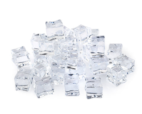 Fake Ice Cube 50 Pieces Clear Plastic Ice Cubes for Home Decorations