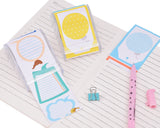 4 Packs Cartoon Refillable Roll Sticky Notes with Clear Dispensers