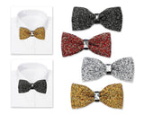 Luxurious Shinning Wedding Bow Tie for Men Set of 2